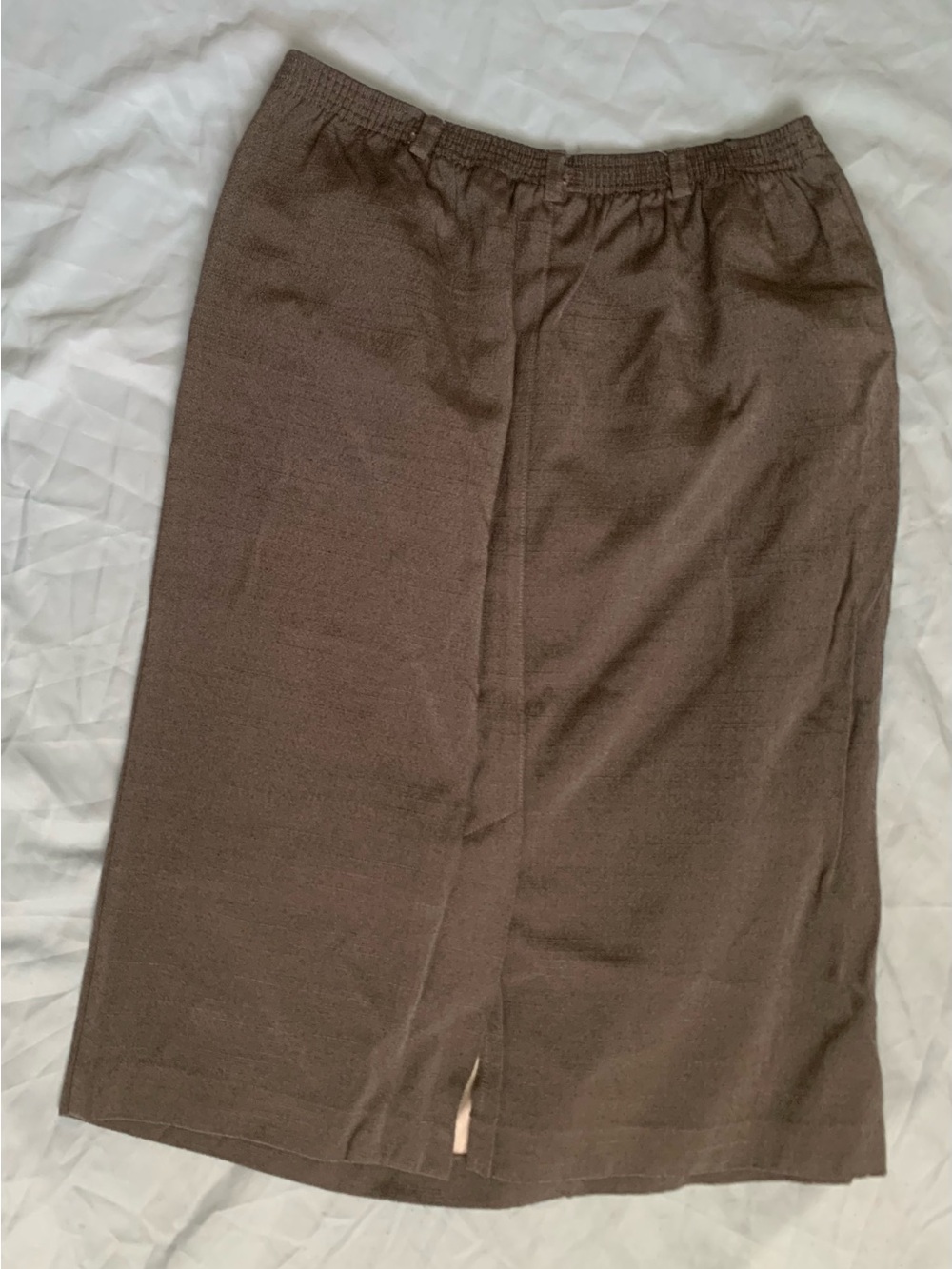 Alfred Dunner Brown Women’s Skirt With Slit On The Back
